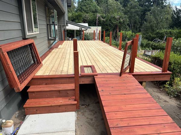 Deck, stairs and ramp